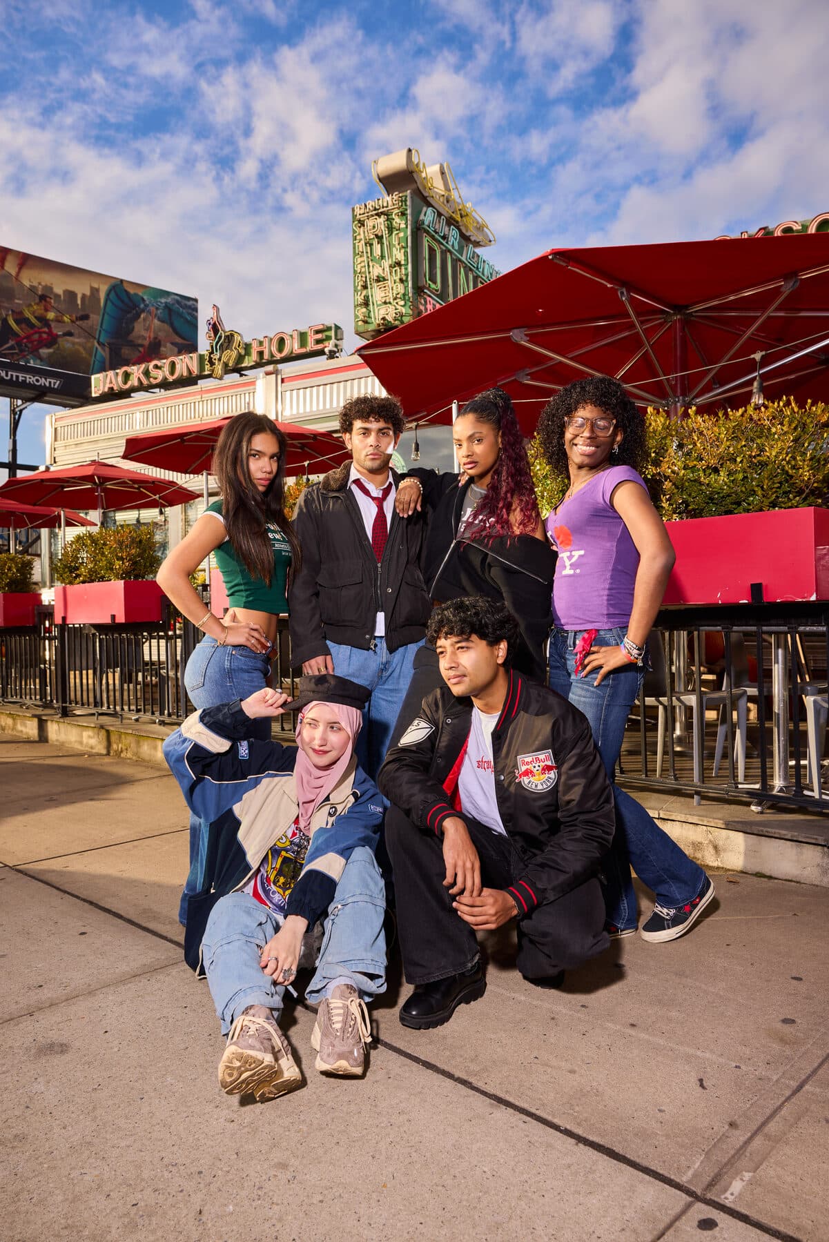 CUNY students at a diner