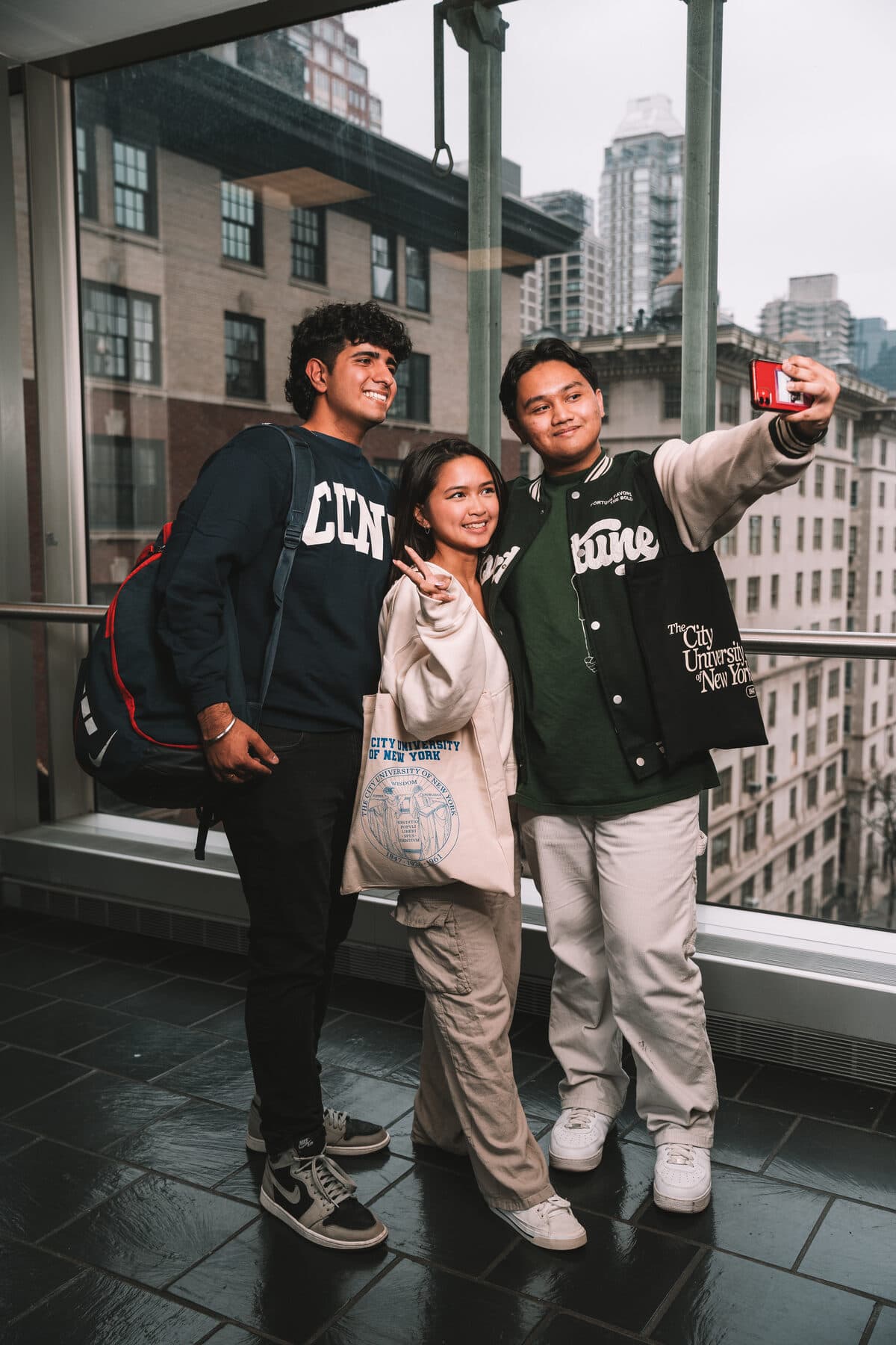 CCNY students on campus